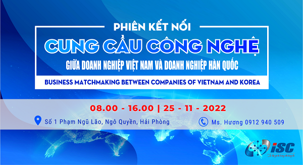 Sự kiện kết nối cung cầu giữa doanh nghiệp Việt Nam và doanh nghiệp Hàn Quốc