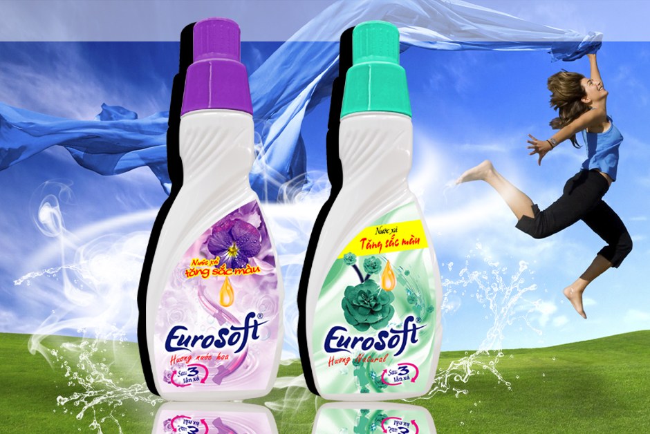 Nước xả làm mềm vải đậm đặc EUROSOFT® “Tăng Sắc Màu”