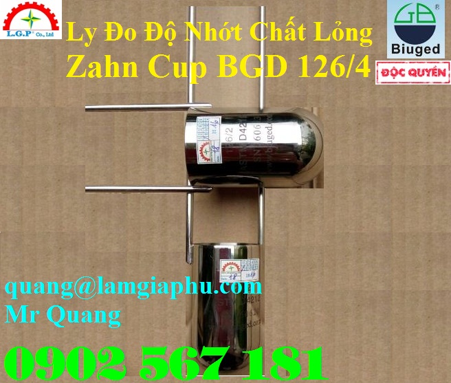 Đại lý Biuged cốc đo độ nhớt Zahn Cup BGD 125/4P